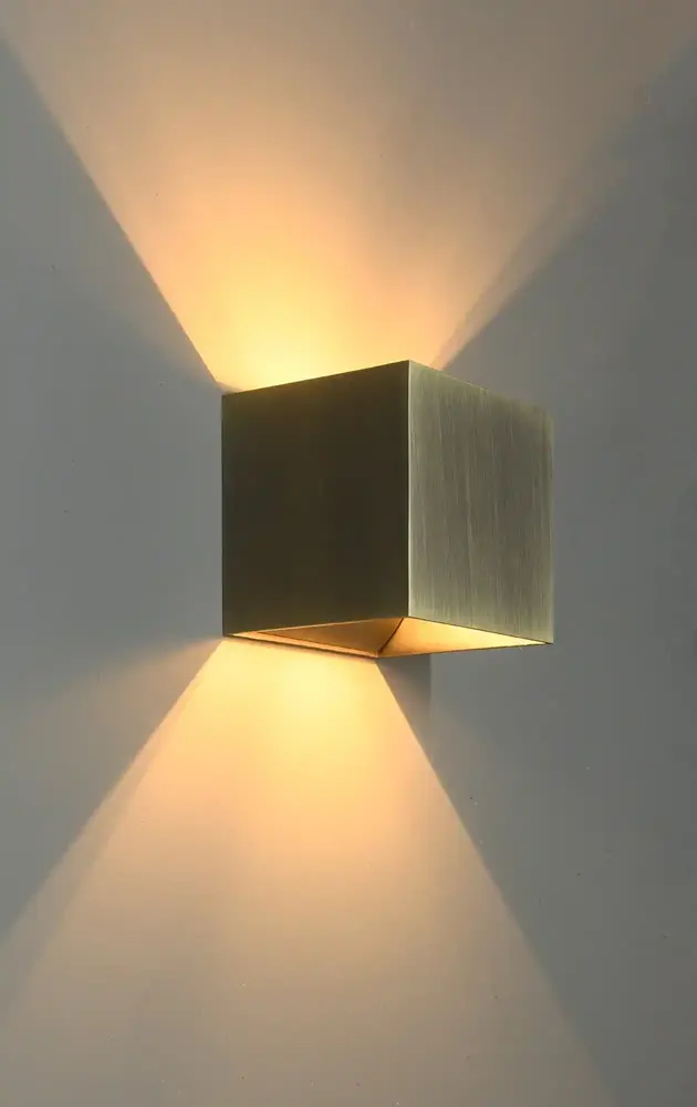 Artdelight Wandleuchte Gymm 10x10 cm exkl. G9 antik bronze