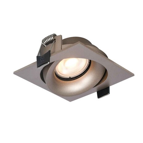 Artdelight Einbaustrahler Alice quadratisch 9 cm GU10 champagner