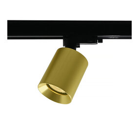 Artdelight TRACK Megano Stromschienenstrahler - 1-Phasen Stromschienensystem / Stromschienenbeleuchtung - 1xGU10 - matt gold Artdelight TRACK Megano Stromschienenstrahler - 1-Phasen Stromschienensystem / Stromschienenbeleuchtung - 1xGU10 - matt gold