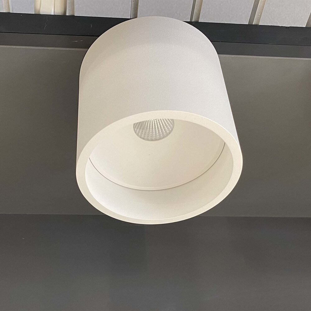 Artdelight Deckenleuchte Orleans Ø 11 cm H 10 cm weiß