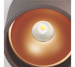 Artdelight Deckenleuchte Orleans Ø 11 cm H 10 cm schwarz-gold