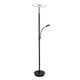Artdelight Stehleuchte Riva 2 Licht H 180 cm schwarz Artdelight Stehleuchte Riva 2 Licht H 180 cm schwarz