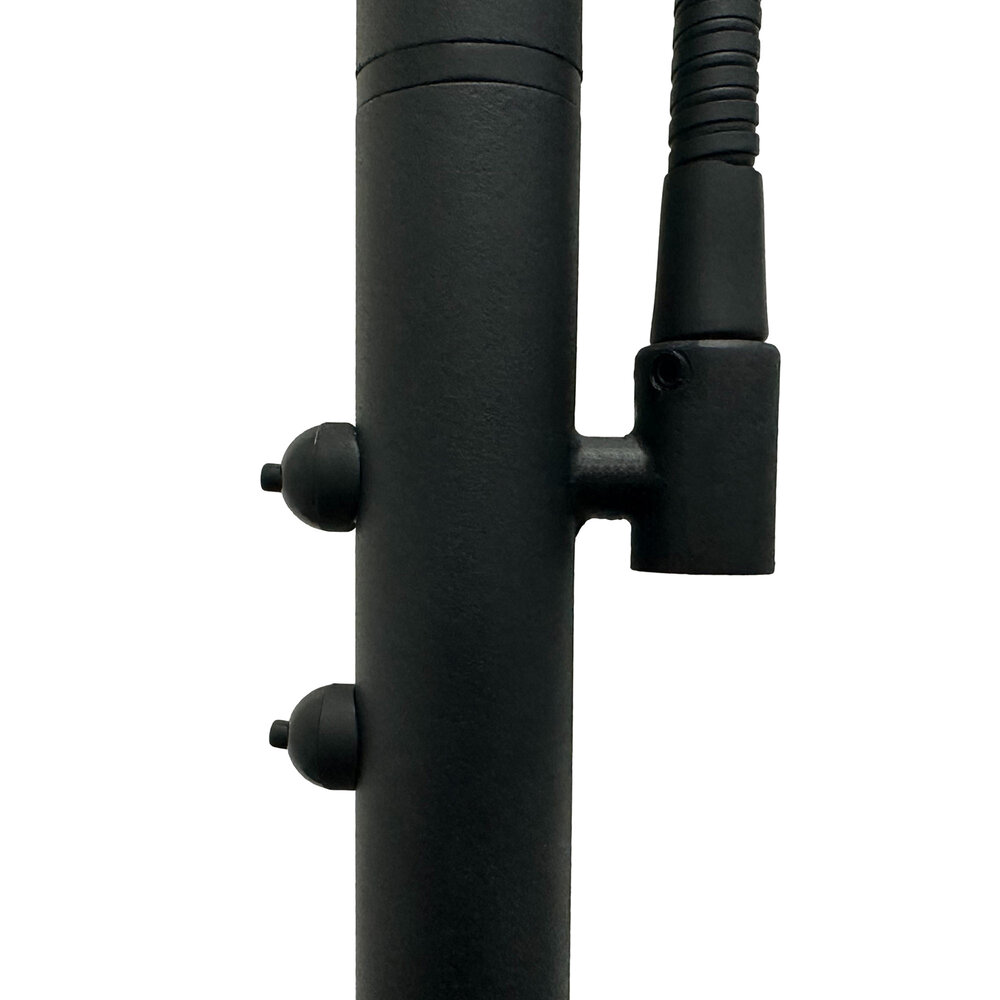 Artdelight Stehleuchte Riva 2 Licht H 180 cm schwarz