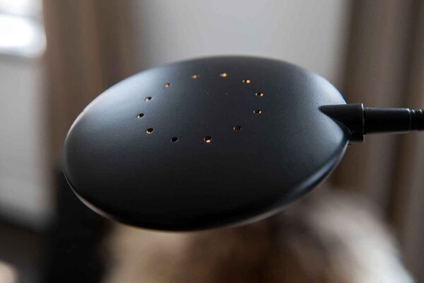 Artdelight Stehleuchte UFO H 140 cm schwarz