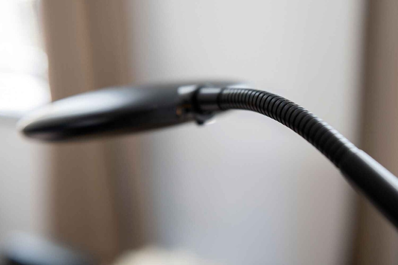 Artdelight Stehleuchte UFO H 140 cm schwarz