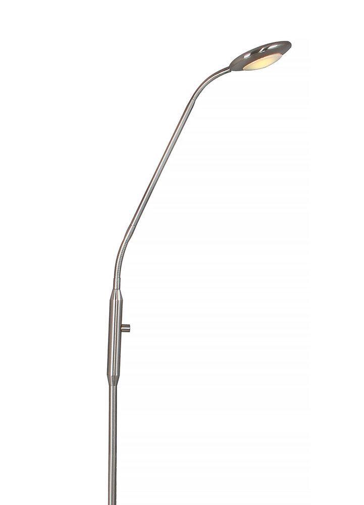 Artdelight Stehleuchte UFO H 140 cm Chrom matt