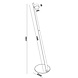 Artdelight Stehleuchte Omega H 146 cm schwarz Artdelight Stehleuchte Omega H 146 cm schwarz
