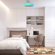 CristalRecord Deckenventilator Iris mit Lautsprecher Ø 45 cm RGB weiß CristalRecord Deckenventilator Iris mit Lautsprecher Ø 45 cm RGB weiß