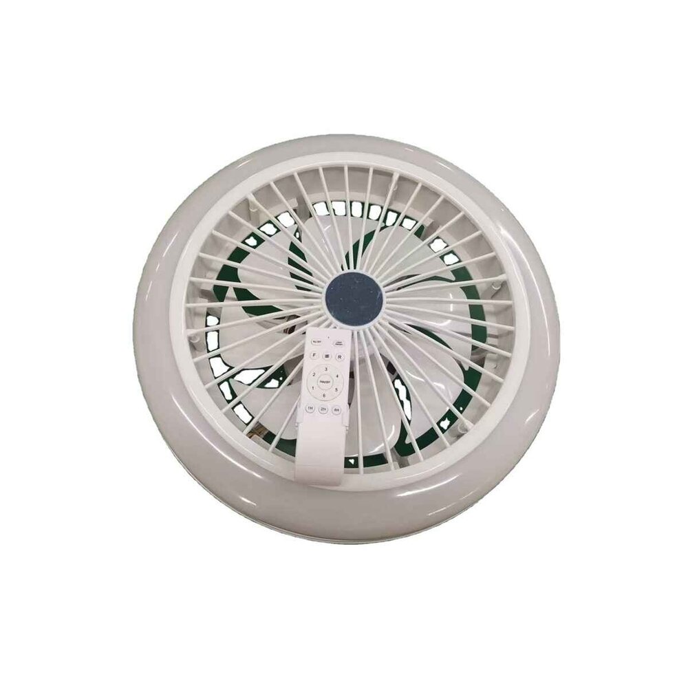 CristalRecord Deckenventilator Iris mit Lautsprecher Ø 45 cm RGB weiß