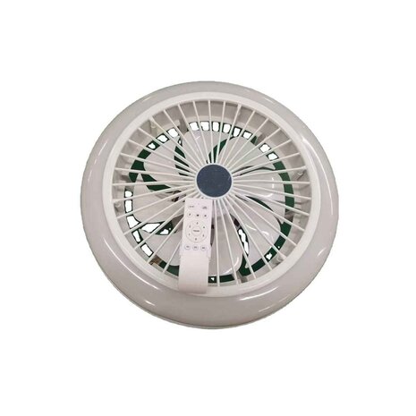 CristalRecord Deckenventilator Iris mit Lautsprecher Ø 45 cm RGB weiß