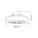 CristalRecord Deckenventilator Iris mit Lautsprecher Ø 45 cm RGB weiß CristalRecord Deckenventilator Iris mit Lautsprecher Ø 45 cm RGB weiß