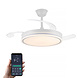 CristalRecord Deckenventilator EVO weiß WIFI Ø 106 cm weiß CristalRecord Deckenventilator EVO weiß WIFI Ø 106 cm weiß