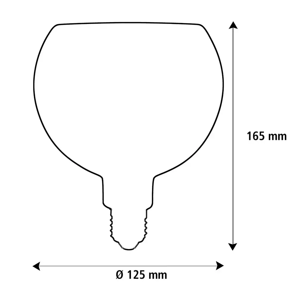 Segula Lampe Floating LED G125 6W 220LM 1900K Dimmbar Smoke