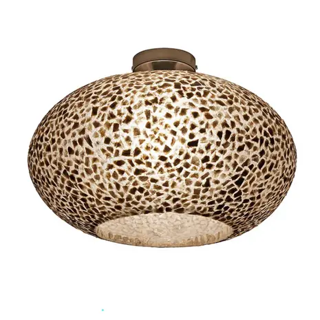VillaFlor Deckenleuchte Muschel Wangi Gold Ufo Ø 40 cm braun gold VillaFlor Deckenleuchte Muschel Wangi Gold Ufo Ø 40 cm braun gold