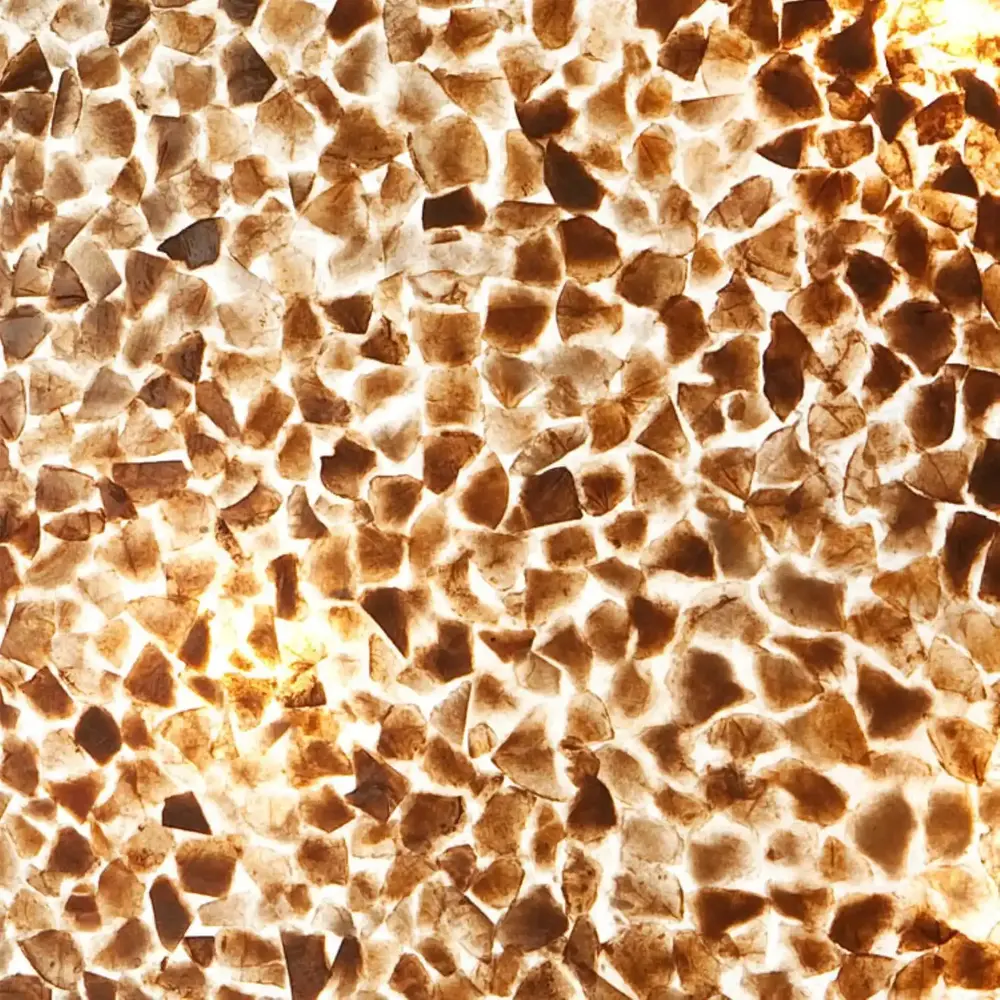 VillaFlor Tischlampe Muschel Wangi Gold Glühbirne Ø 40 cm braun gold VillaFlor Tischlampe Muschel Wangi Gold Glühbirne Ø 40 cm braun gold