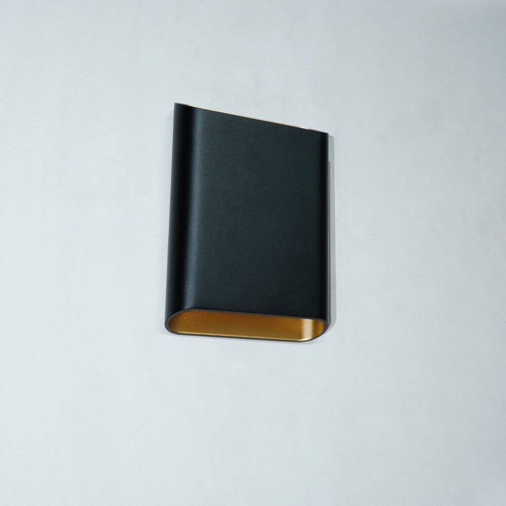 Artdelight Wandleuchte Diaz Large H 20 cm schwarz gold Artdelight Wandleuchte Diaz Large H 20 cm schwarz gold