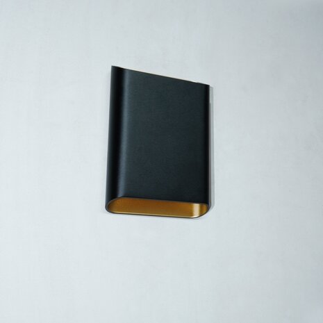 Artdelight Wandleuchte Diaz Large H 20 cm schwarz gold Artdelight Wandleuchte Diaz Large H 20 cm schwarz gold