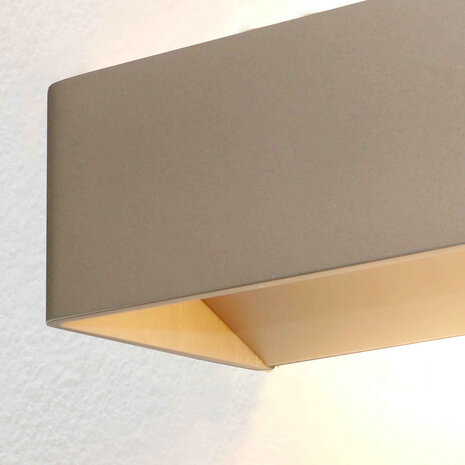 Artdelight Wandleuchte Mainz 20 x 7 cm champagner Artdelight Wandleuchte Mainz 20 x 7 cm champagner