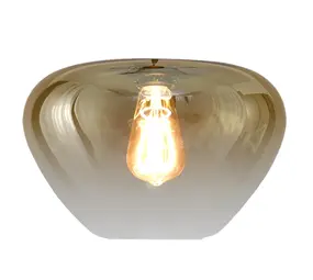 Masterlight Hängeleuchte Genua 3-Licht Ø 35 cm Bernstein Kakao
