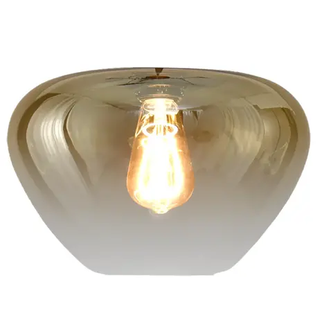 Masterlight Hängeleuchte Genua 6-flammig L 130 cm Bernstein schwarz