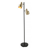 Artdelight Stehleuchte Twinkle 2 Licht H 150 cm Schwarz Gold Artdelight Stehleuchte Twinkle 2 Licht H 150 cm Schwarz Gold