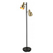 Artdelight Stehleuchte Twinkle 2 Licht H 150 cm Schwarz Gold Artdelight Stehleuchte Twinkle 2 Licht H 150 cm Schwarz Gold