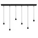 Masterlight Talana 6-fach Pendelleuchte L 130 cm schwarz Masterlight Talana 6-fach Pendelleuchte L 130 cm schwarz