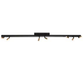 Masterlight Spot Tubo 3+2+2 Leuchten L 150 cm schwarz matt gold Masterlight Spot Tubo 3+2+2 Leuchten L 150 cm schwarz matt gold