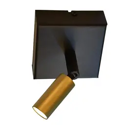 Masterlight Spot Tubo 1 Licht schwarz matt gold Masterlight Spot Tubo 1 Licht schwarz matt gold