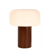 Lucide KENAN - Tischleuchte - Ø 22 cm - 1xE14 - Holz