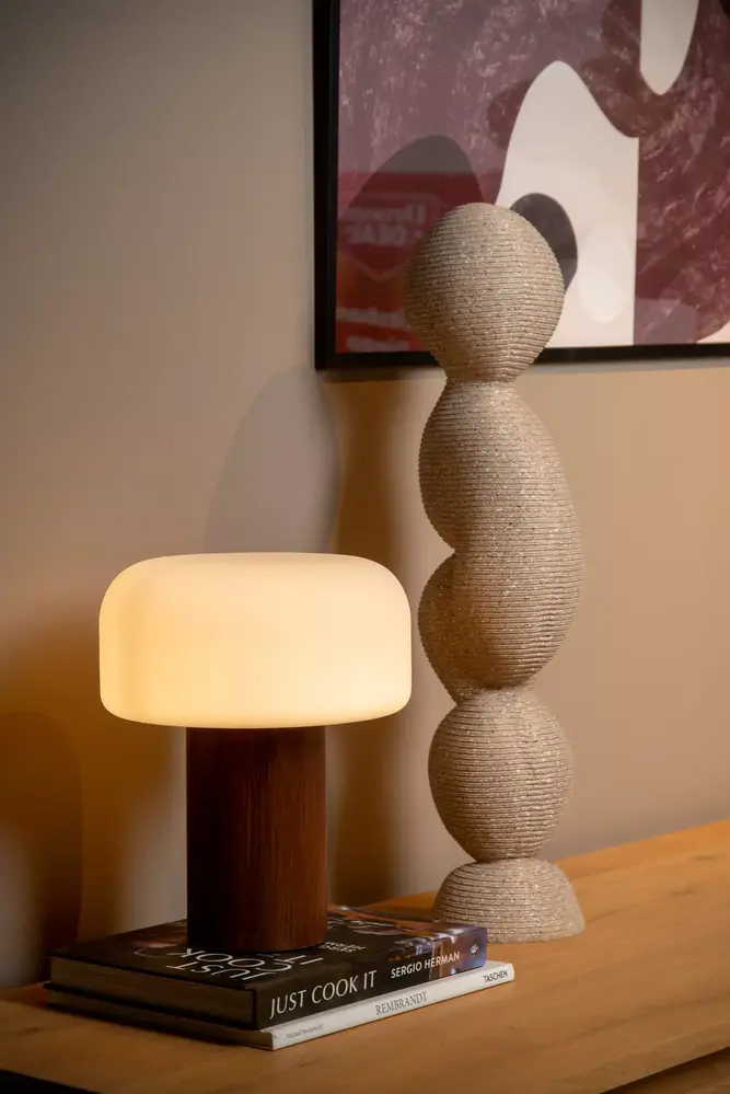 Lucide KENAN - Tischleuchte - Ø 22 cm - 1xE14 - Holz Lucide KENAN - Tischleuchte - Ø 22 cm - 1xE14 - Holz