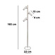 Freelight Stehleuchte Undici 3-Licht H 165 cm schwarz Freelight Stehleuchte Undici 3-Licht H 165 cm schwarz