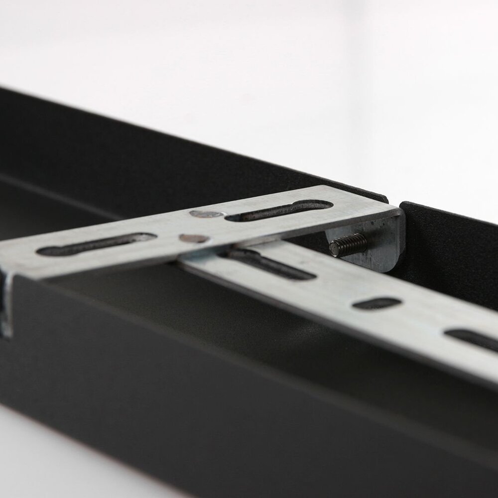 Steinhauer Deckenteller 140 x 9 cm ohne Löcher schwarz