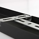 Steinhauer Deckenteller 140 x 9 cm ohne Löcher schwarz