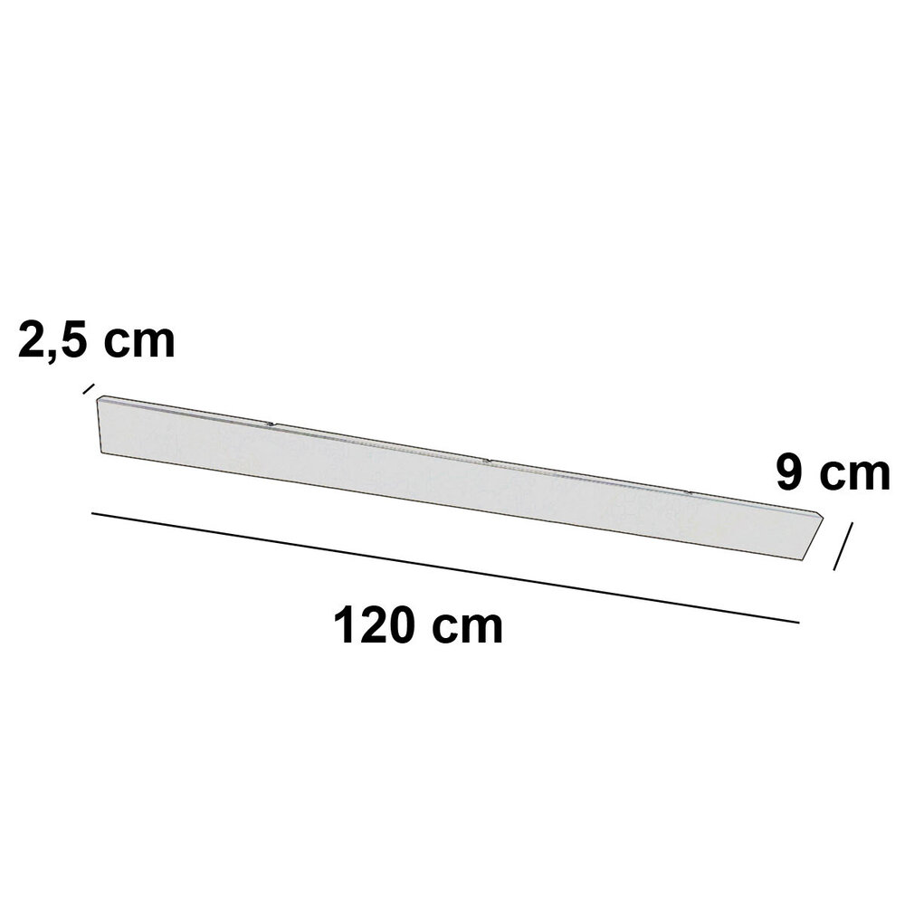 Ylumen Deckenplatte L 120 cm x B 9 cm ohne Löcher beige Ylumen Deckenplatte L 120 cm x B 9 cm ohne Löcher beige