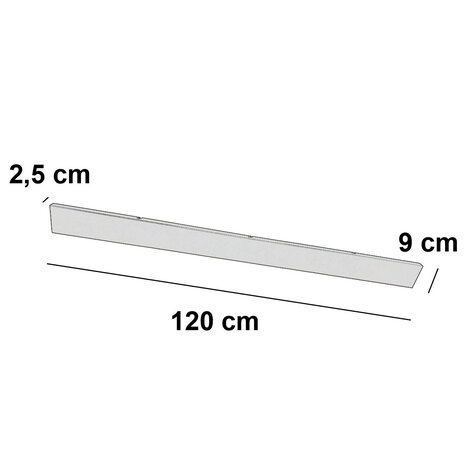 Ylumen Deckenplatte L 120 cm x B 9 cm ohne Löcher beige Ylumen Deckenplatte L 120 cm x B 9 cm ohne Löcher beige