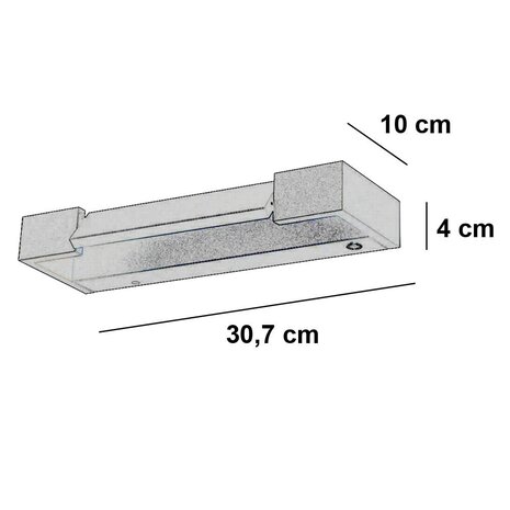 Freelight Wandleuchte Parete L 31 cm schwarz Freelight Wandleuchte Parete L 31 cm schwarz