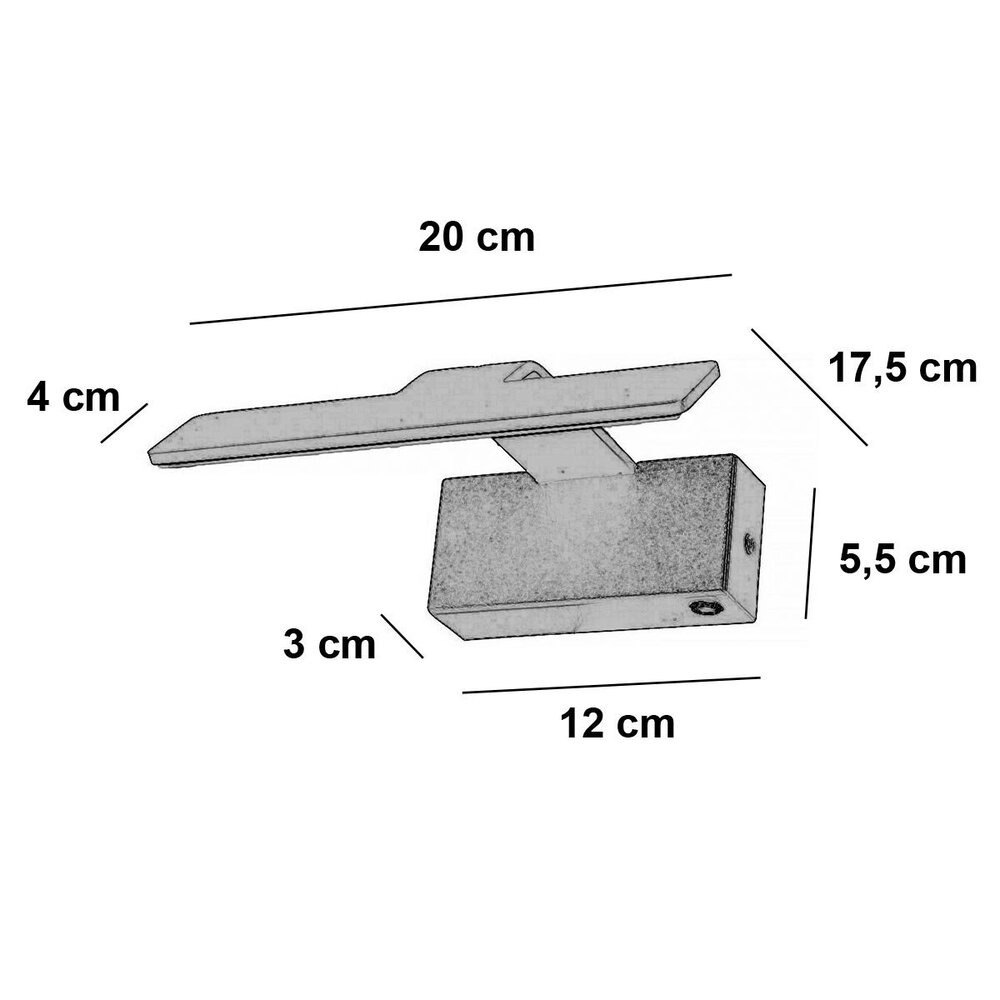 Freelight Wandleuchte Dali 20 cm schwarz Freelight Wandleuchte Dali 20 cm schwarz