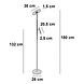 Freelight Stehleuchte Stanza 2 Licht H 180 cm beige Freelight Stehleuchte Stanza 2 Licht H 180 cm beige