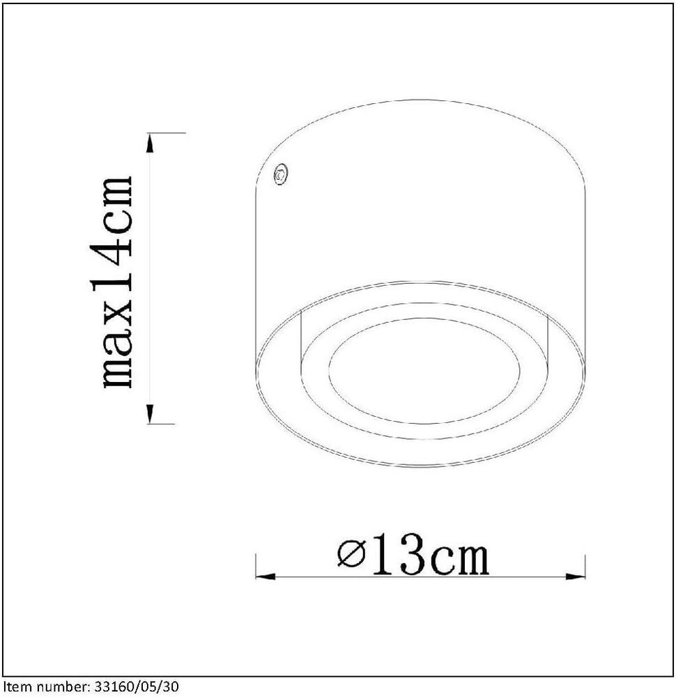 Lucide RADUS Deckenleuchte LED 1x5W 450LM 3000K Schwarz Lucide RADUS Deckenleuchte LED 1x5W 450LM 3000K Schwarz