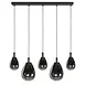 Mexlite Hängeleuchte Glimsy 5 Licht L 115 cm schwarz Mexlite Hängeleuchte Glimsy 5 Licht L 115 cm schwarz