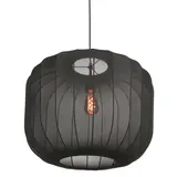 Anne Light & home Hängeleuchte Sable Ø 55 cm Leinen schwarz Anne Light & home Hängeleuchte Sable Ø 55 cm Leinen schwarz