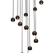Lucide Premium MONTANA - Hängeleuchte - LED Dimb. - CCT - 16x5,7W 2700K/4000K - Kaffee Lucide Premium MONTANA - Hängeleuchte - LED Dimb. - CCT - 16x5,7W 2700K/4000K - Kaffee