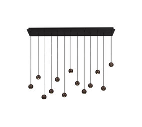 Lucide Premium MONTANA - Hängeleuchte - LED Dimb. - CCT - 13x5,7W 2700K/4000K - Kaffee Lucide Premium MONTANA - Hängeleuchte - LED Dimb. - CCT - 13x5,7W 2700K/4000K - Kaffee