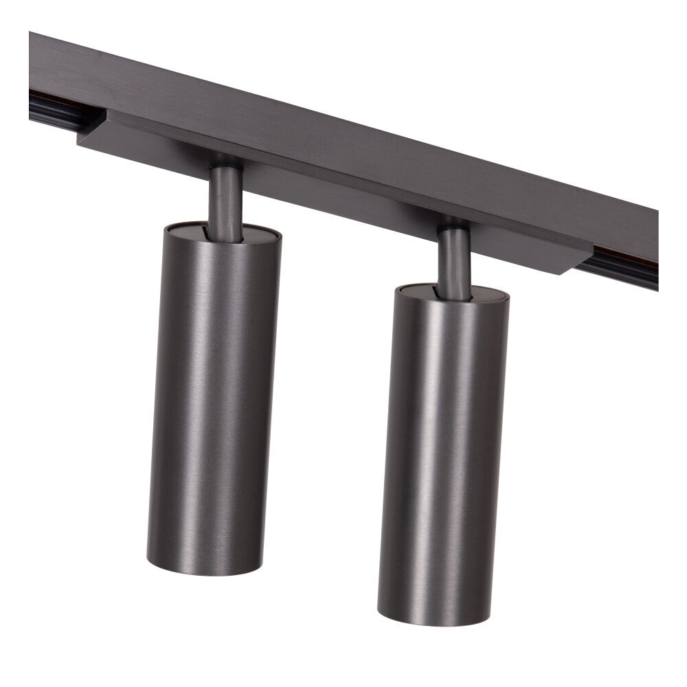 Lucide LINIAL MOXX Trackspot - 1-Phasen-Schienensystem/ Schienenbeleuchtung - 2xLED - Mattschwarz Chrom Lucide LINIAL MOXX Trackspot - 1-Phasen-Schienensystem/ Schienenbeleuchtung - 2xLED - Mattschwarz Chrom