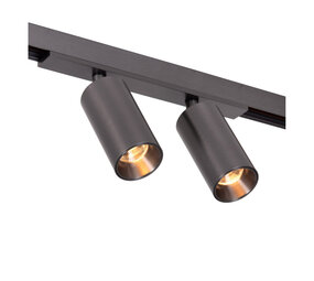 Lucide LINIAL BIXX Track spot - 1-Phasen-Schienensystem/ Stromschienenbeleuchtung - 2xLED - Mattschwarz Chrom Lucide LINIAL BIXX Track spot - 1-Phasen-Schienensystem/ Stromschienenbeleuchtung - 2xLED - Mattschwarz Chrom