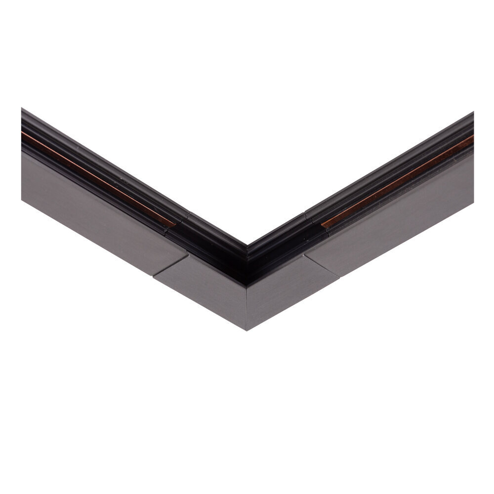 Lucide LINIAL Aufbauschiene -Ecke Vertikal- 1 Phase Schienensystem / Stromschienenbeleuchtung - Mattschwarzes Chrom