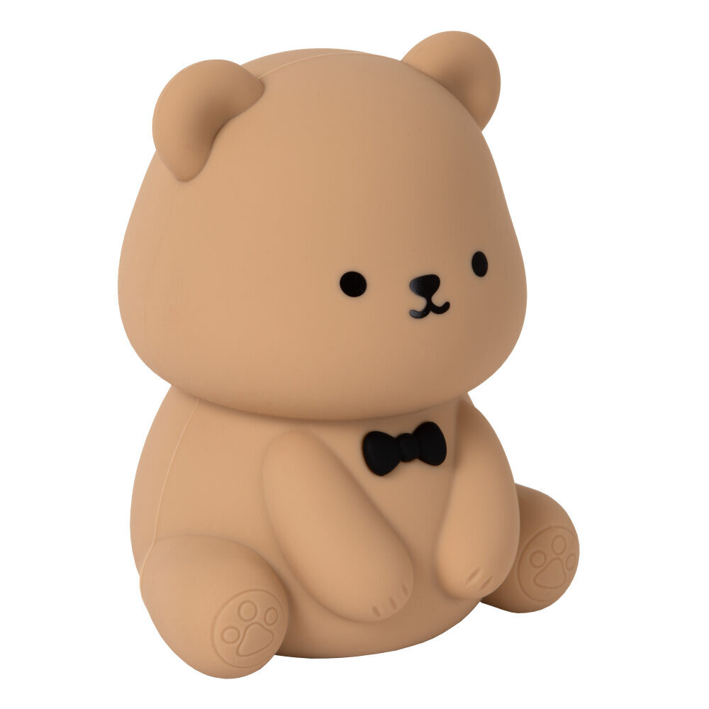 Lucide PINCHA BEAR - Wiederaufladbare Kinderzimmer Tischlampe - Batterie/Batterie - LED 3 StepDim - 1x0.5W 2100K - RGB - Braun Lucide PINCHA BEAR - Wiederaufladbare Kinderzimmer Tischlampe - Batterie/Batterie - LED 3 StepDim - 1x0.5W 2100K - RGB - Braun