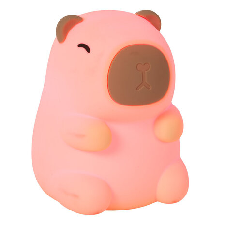 Lucide PINCHA CAPYBARA - Wiederaufladbare Kinderzimmer Tischlampe - Batterie/Batterie - LED 3 StepDim - 1x0.5W 2100K - Beige Lucide PINCHA CAPYBARA - Wiederaufladbare Kinderzimmer Tischlampe - Batterie/Batterie - LED 3 StepDim - 1x0.5W 2100K - Beige