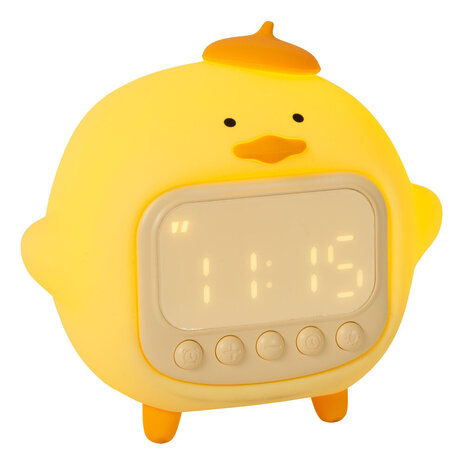 Lucide PINCHA DUCK - Wiederaufladbare Kinderzimmer Tischlampe - Batterie/Batterie - LED 3 StepDim - 1x1.5W 2100K - Mit Musikfunktion - Gelb